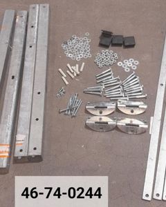 Extension feet for hopper T100 L:450mm galv.